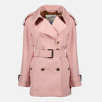 Bild des Burberry Damen Fitzrovia Kurzen Trenchcoats in Pink - Frühling-Sommer 2026 - Frontansicht