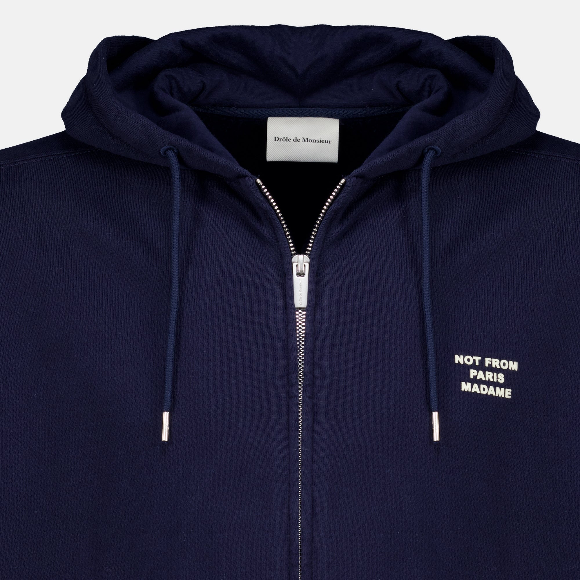 Sweatshirts 네이비 블루 슬로건 집업 스웨트셔츠 Drole De Monsieur Bleu foncé Homme