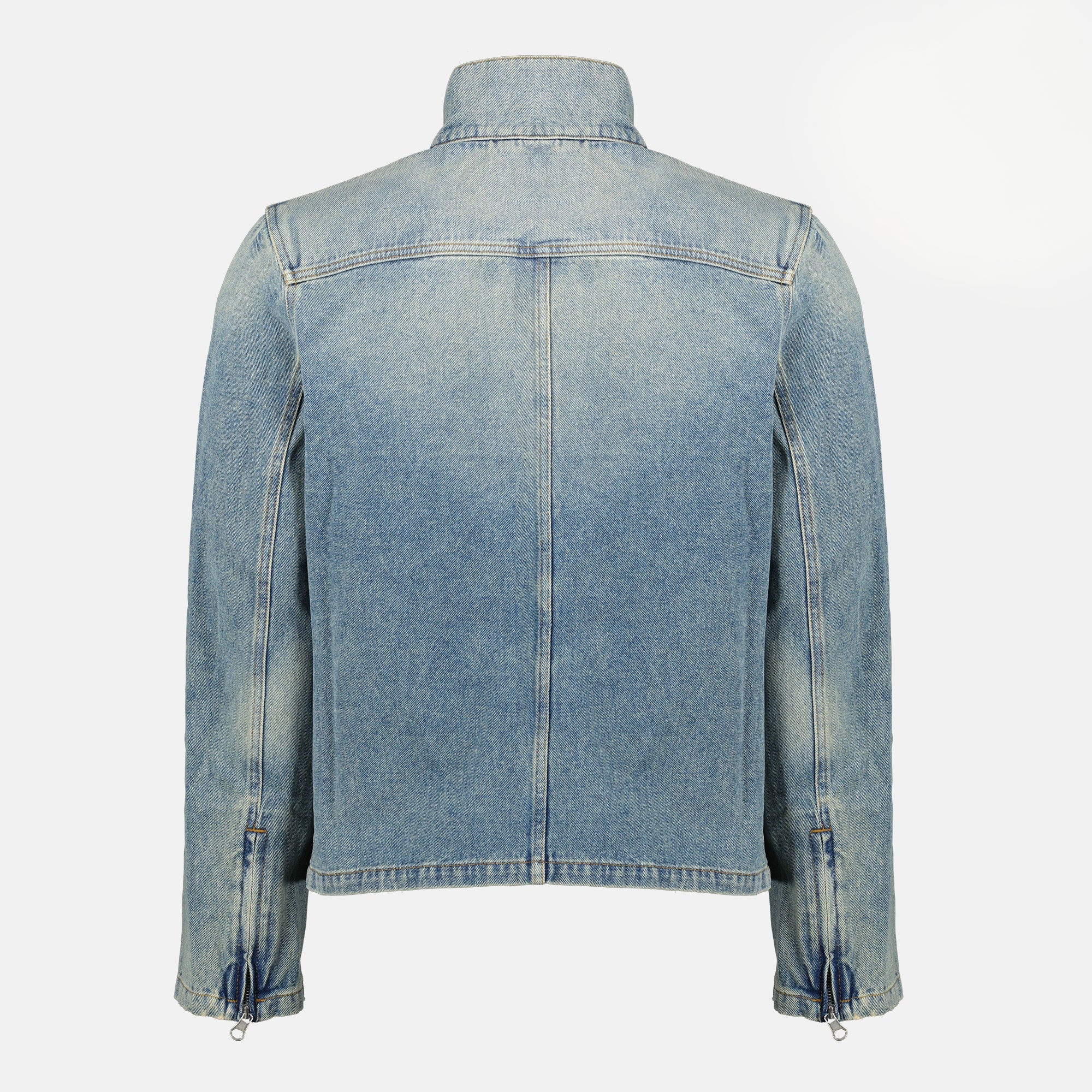 Imagem da Jaqueta City em Denim Azul da marca Courrèges para Homem - Temporada Primavera-Verão 2026 - Vista Traseira