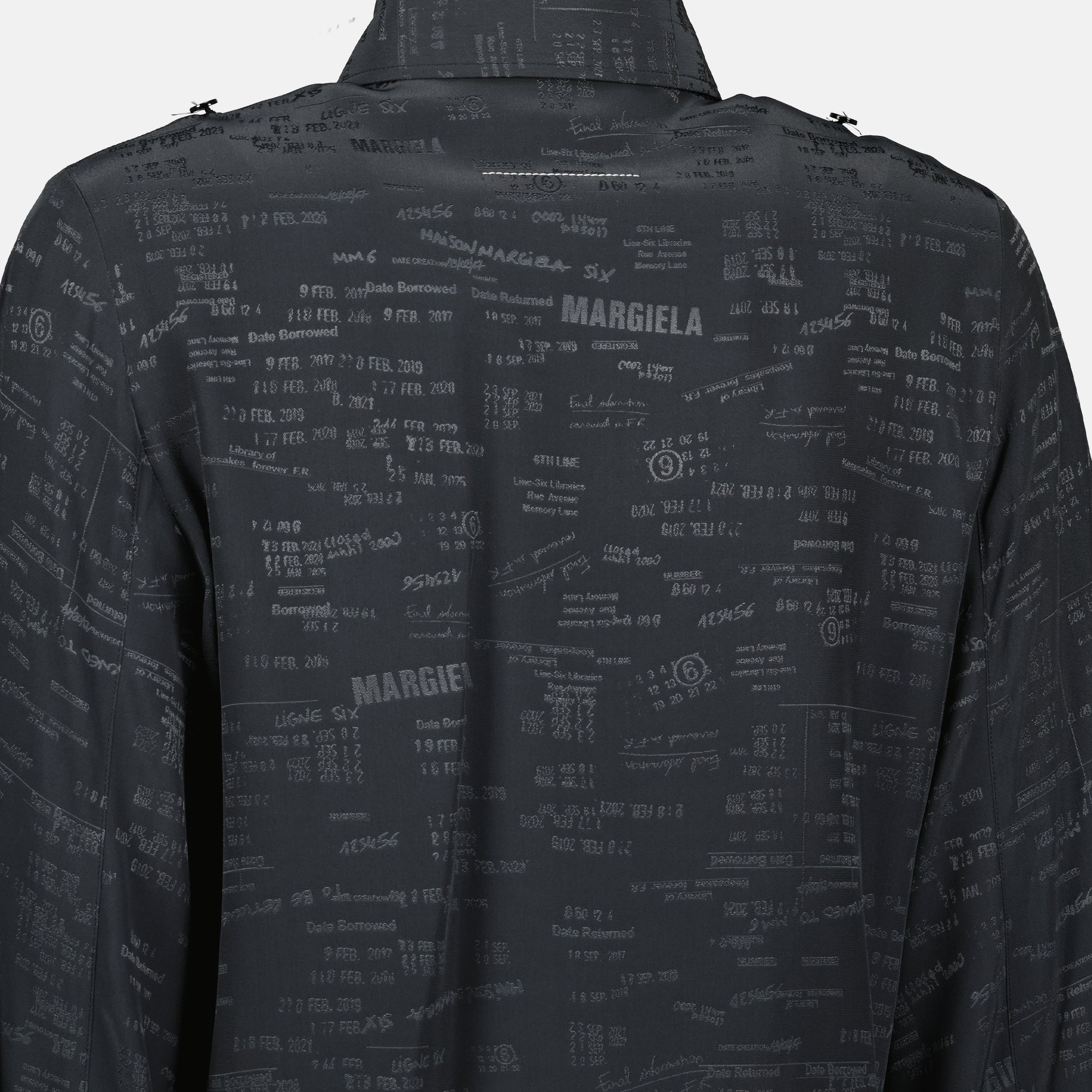 Image de l'article Chemise à motif en jacquard de la marque Mm6 pour Femme - Saison Printemps-Été 2026 - Vue détaillée_2