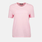 T-Shirts Gesticktes Logo T-Shirt Versace Rosa Femme
