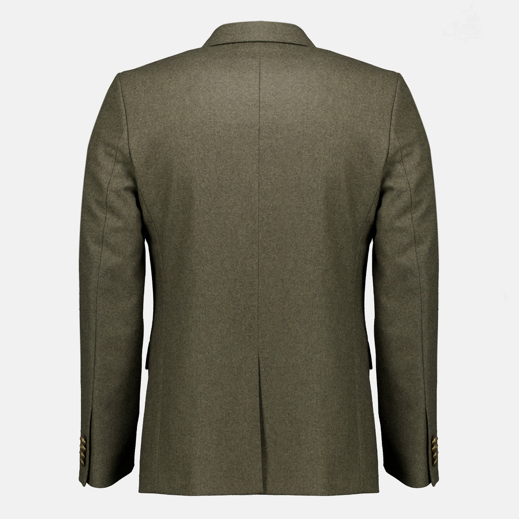 Vestes Blazer de Lã Caqui Dior Kaki Homme