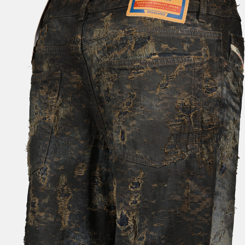 Pantalons Jean droit 2023 Diesel Marron Homme