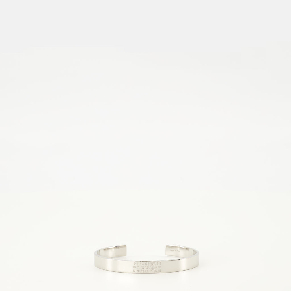 Image de l'article Bracelet Numeric argenté de la marque Mm6 pour Femme - Saison Printemps-Été 2026 - Vue de Face