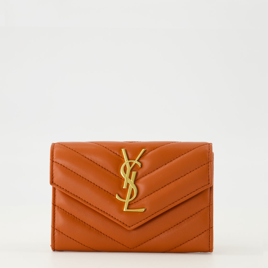 Image of the Saint Laurent Cassandre Wallet for Women - Autumn-Winter 2025 - Front View