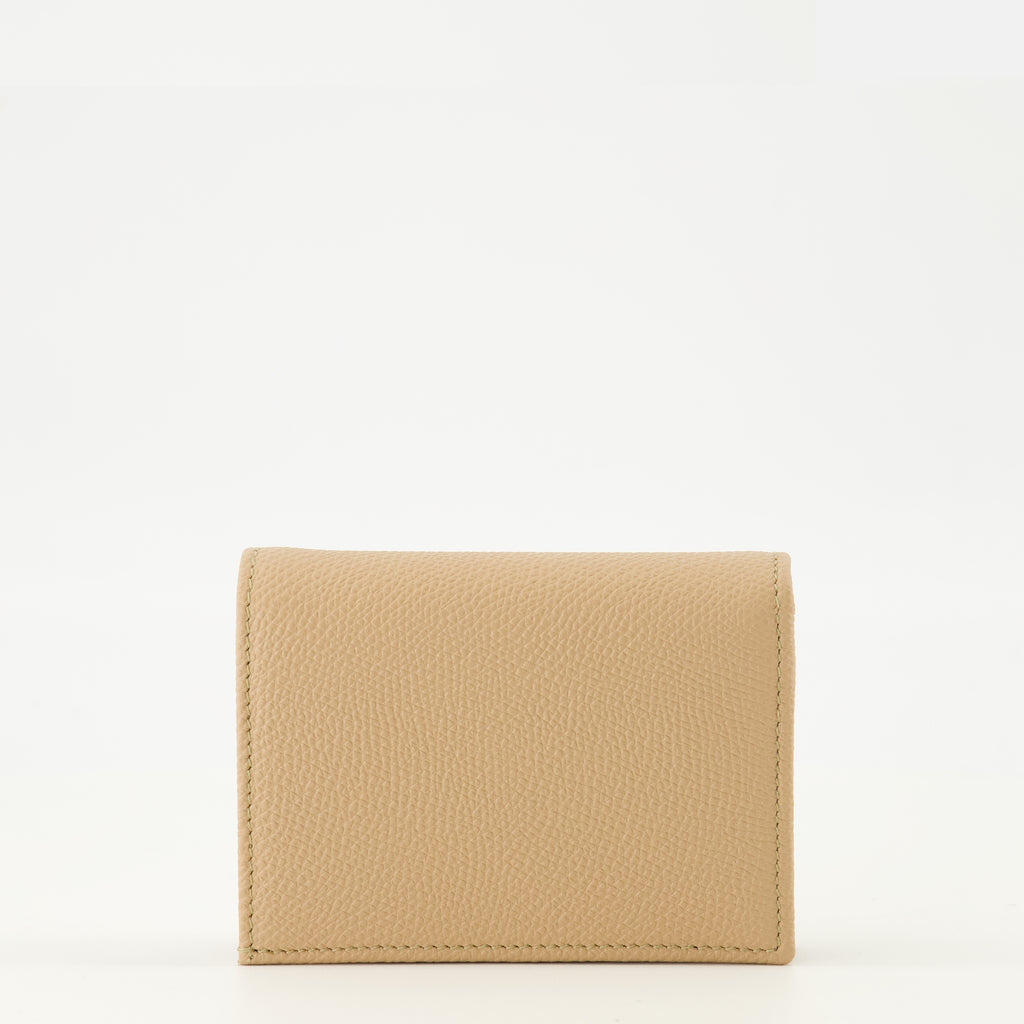 Petite maroquinerie Portefeuille Vlogo en cuir beige Valentino Garavani Beige Femme