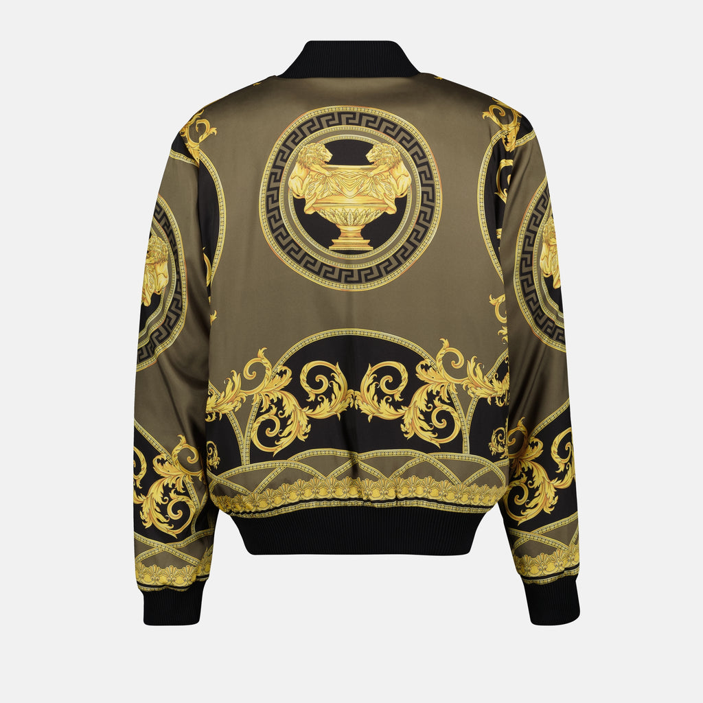 Jackets Reversible Barocco Bomber Versace Yellow Homme