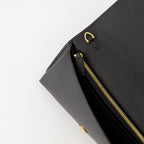 スモールレザーグッズ Portefeuille VLogo à chaîne Valentino Garavani 黒 Femme