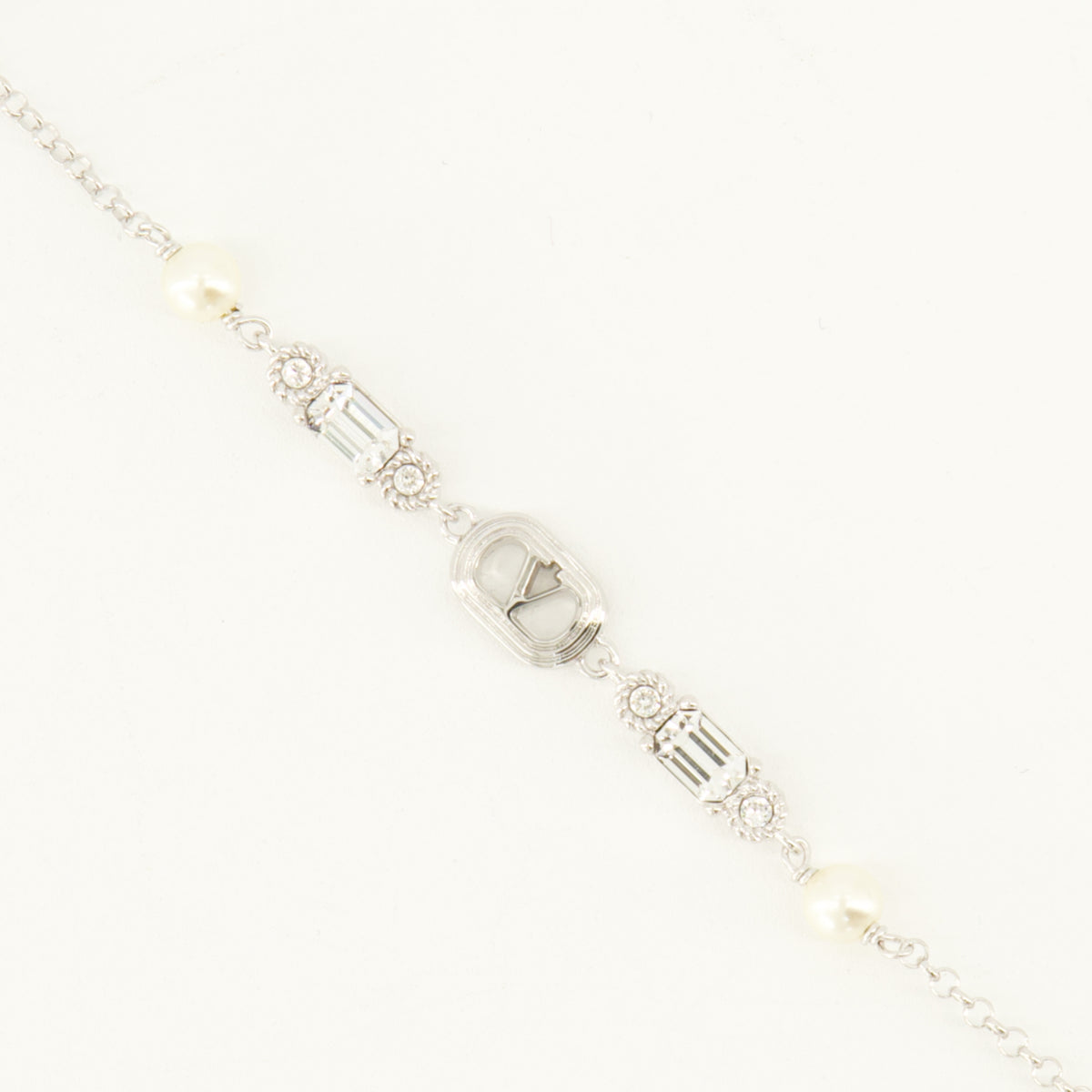 Bijoux Ovalette Bracelet with Pearls and Swarovski® Crystals Valentino Garavani Argenté Femme