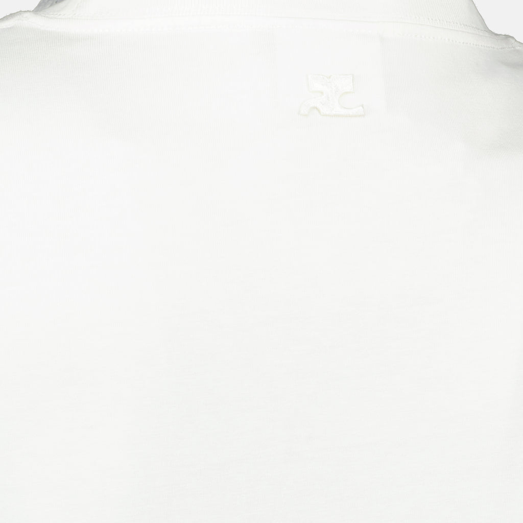 Image de l'article T-shirt blanc en coton de la marque Courrèges pour Homme - Saison Printemps-Été 2026 - Vue détaillée_2