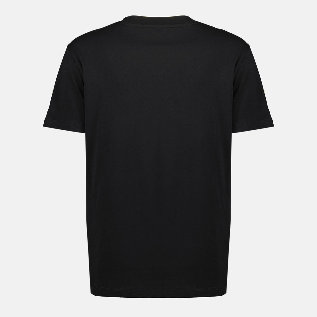 Immagine della maglietta nera con logo ricamato del marchio Moncler per Donna - Stagione Primavera-Estate 2026 - Vista Posteriore