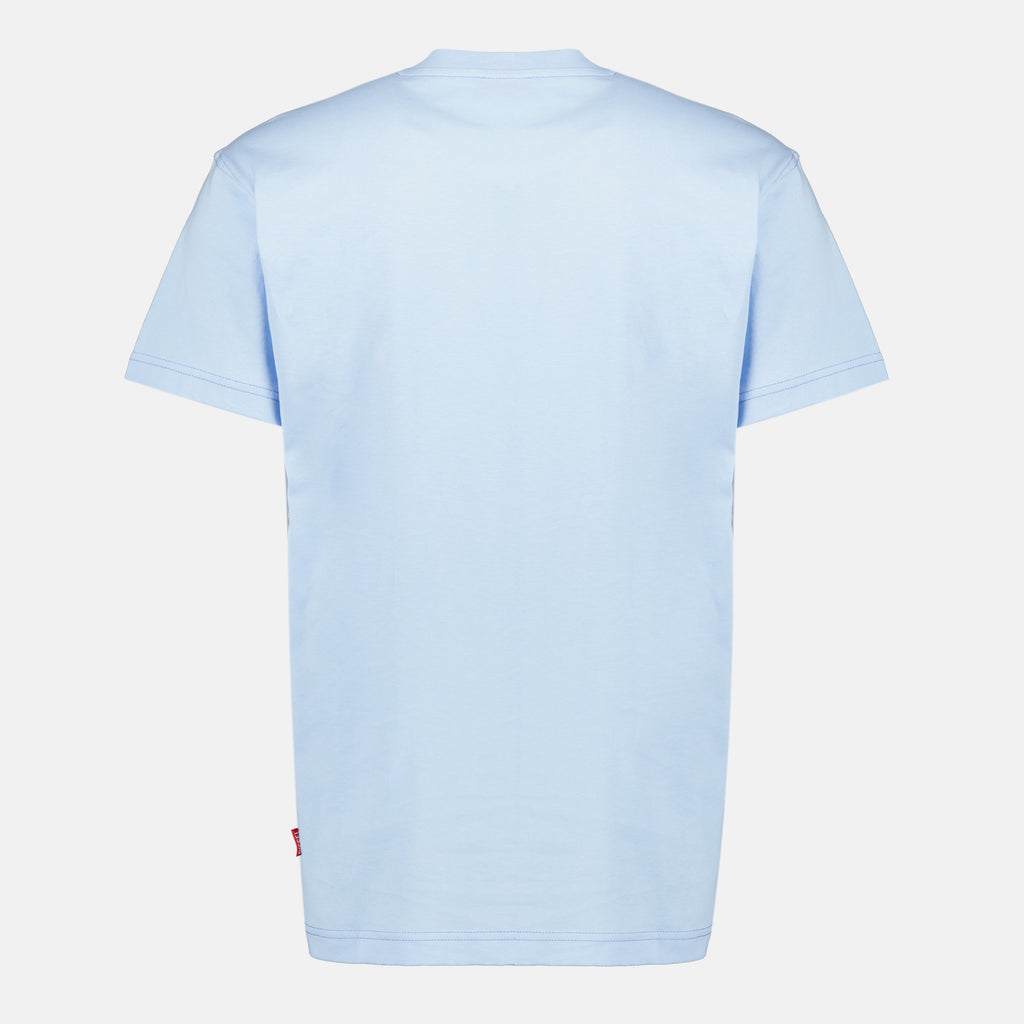 Imagen de la camiseta de algodón azul T-Norm de Diesel para Hombre - Temporada Primavera-Verano 2026 - Vista Trasera