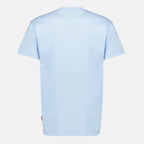 Image of the T-Norm blue cotton T-shirt by Diesel for Men - Spring-Summer 2026 - Back View