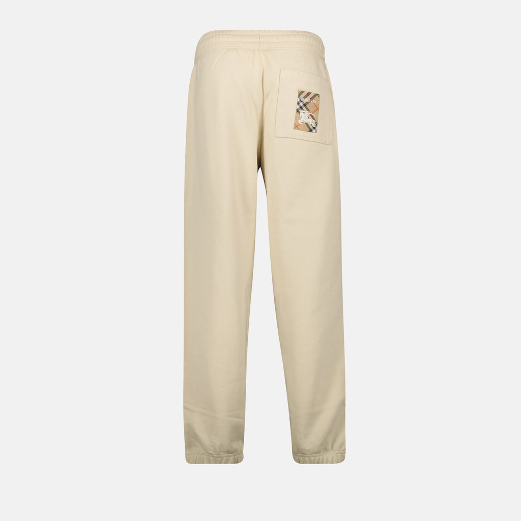 Calças Calças Jogging Cavalier Burberry Bege Femme