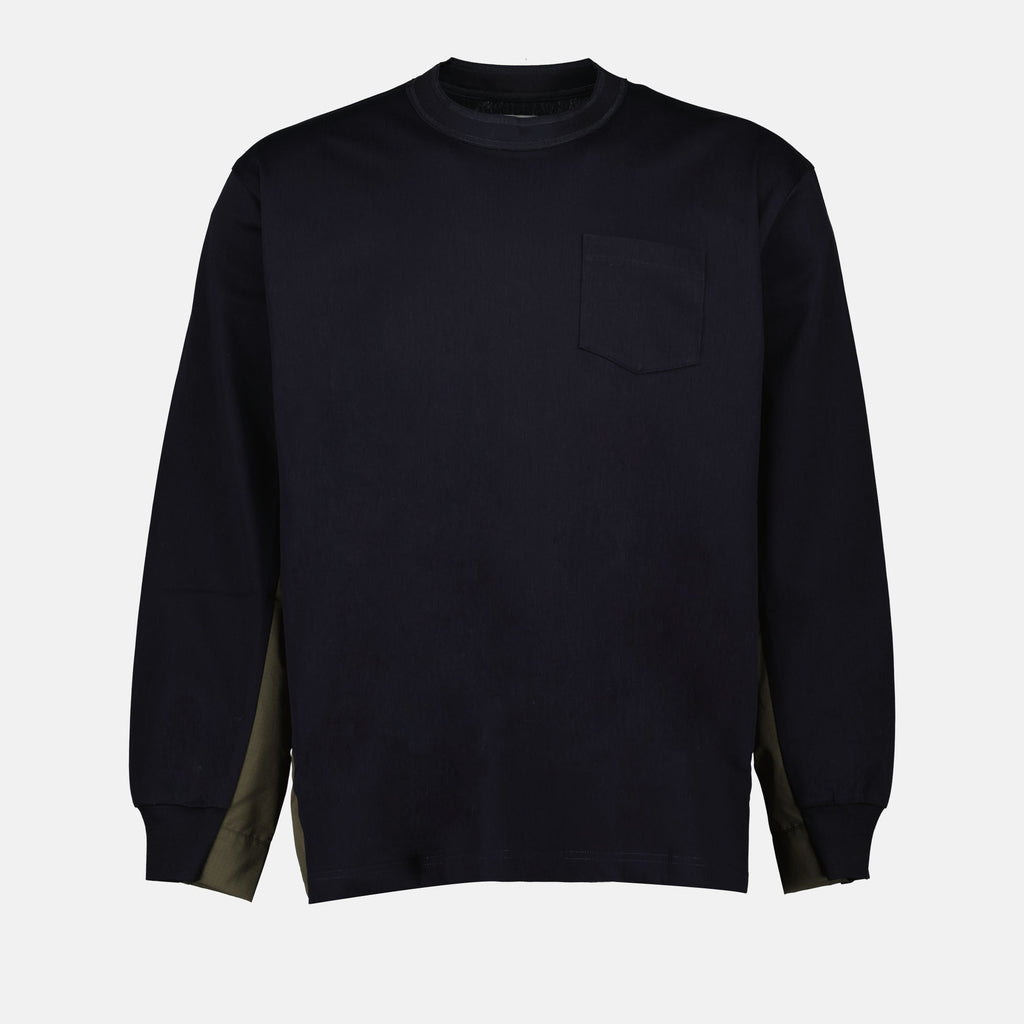 Camisetas T-shirt Bicolor Sacai Azul escuro Homme