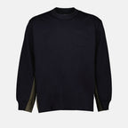 Camisetas T-shirt Bicolor Sacai Azul escuro Homme