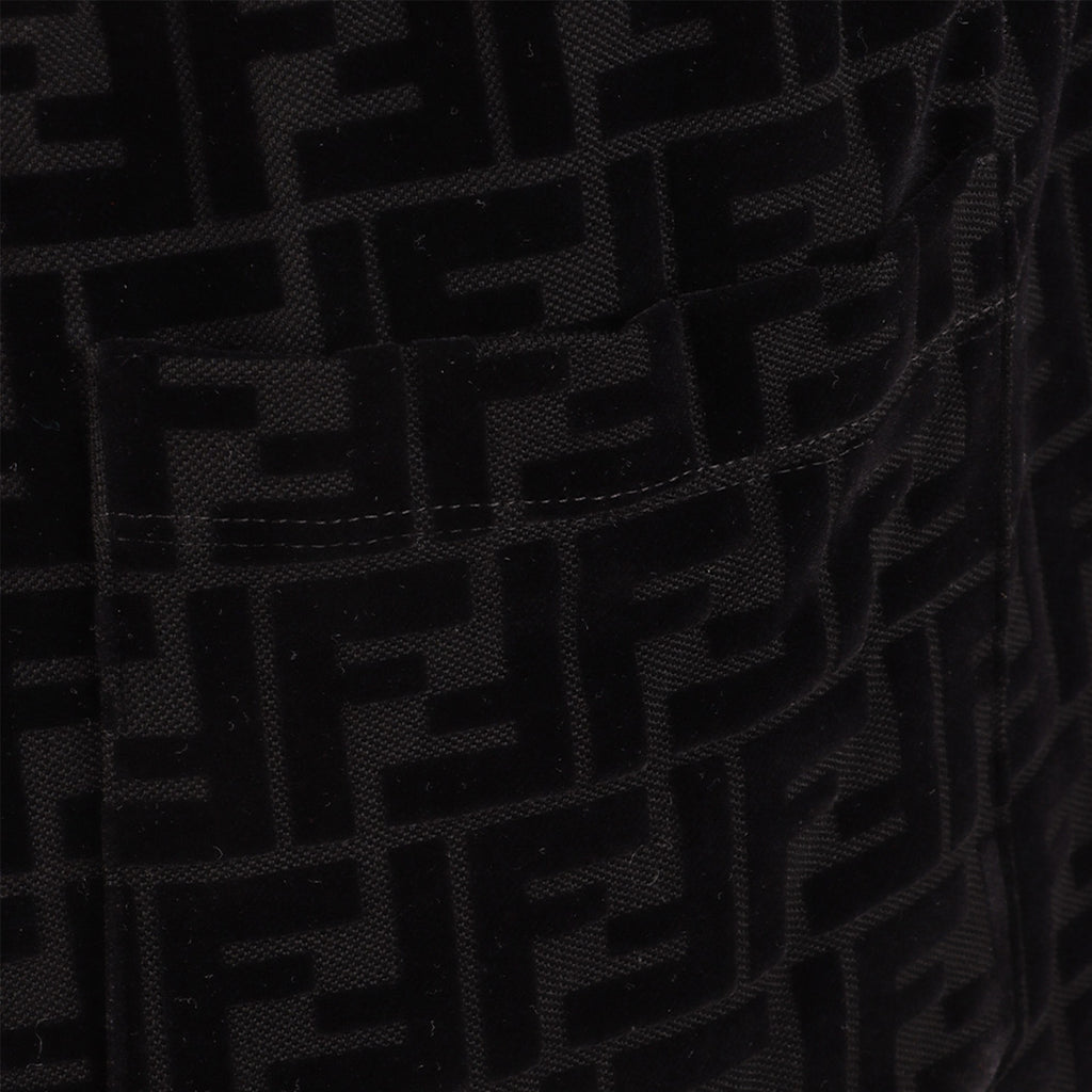 Shorts Bermuda FF en piqué Fendi Negro Homme