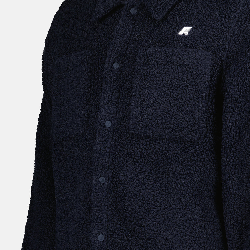 Vestes Veste P. Cameron en sherpa K-Way Bleu Homme