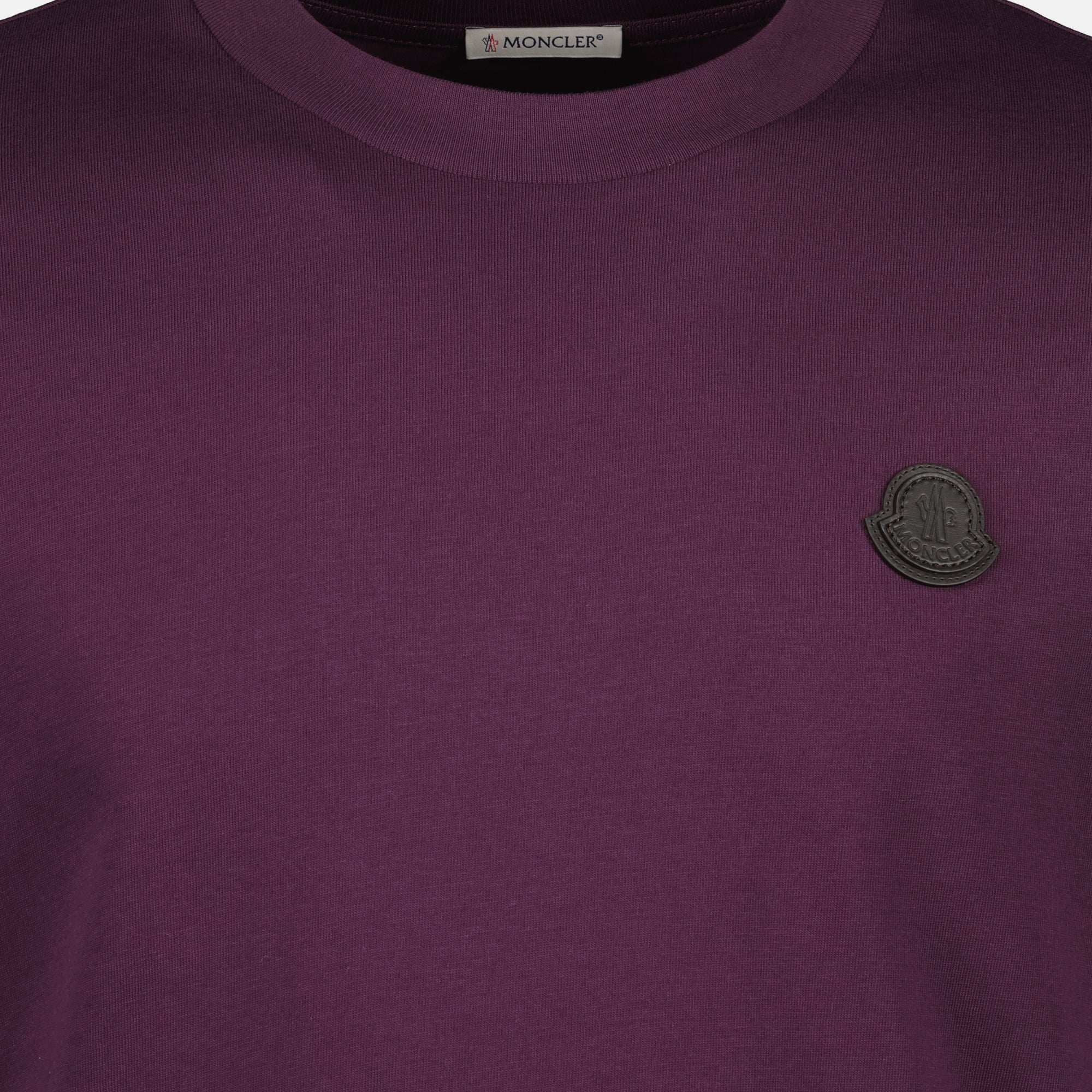 Bild des Moncler Logo-Leder-T-Shirts für Herren - Herbst-Winter 2025 - Detaillierte Ansicht_5