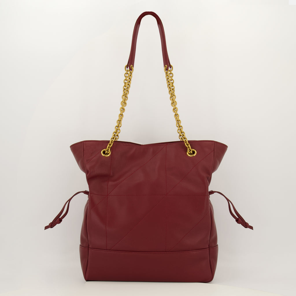 Sacs à main et épaule Bolsa de Compras Jamie em Couro Bordeaux Saint Laurent Bordeaux Femme