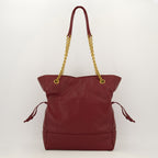 Sacs à main et épaule Bolsa de Compras Jamie em Couro Bordeaux Saint Laurent Bordeaux Femme