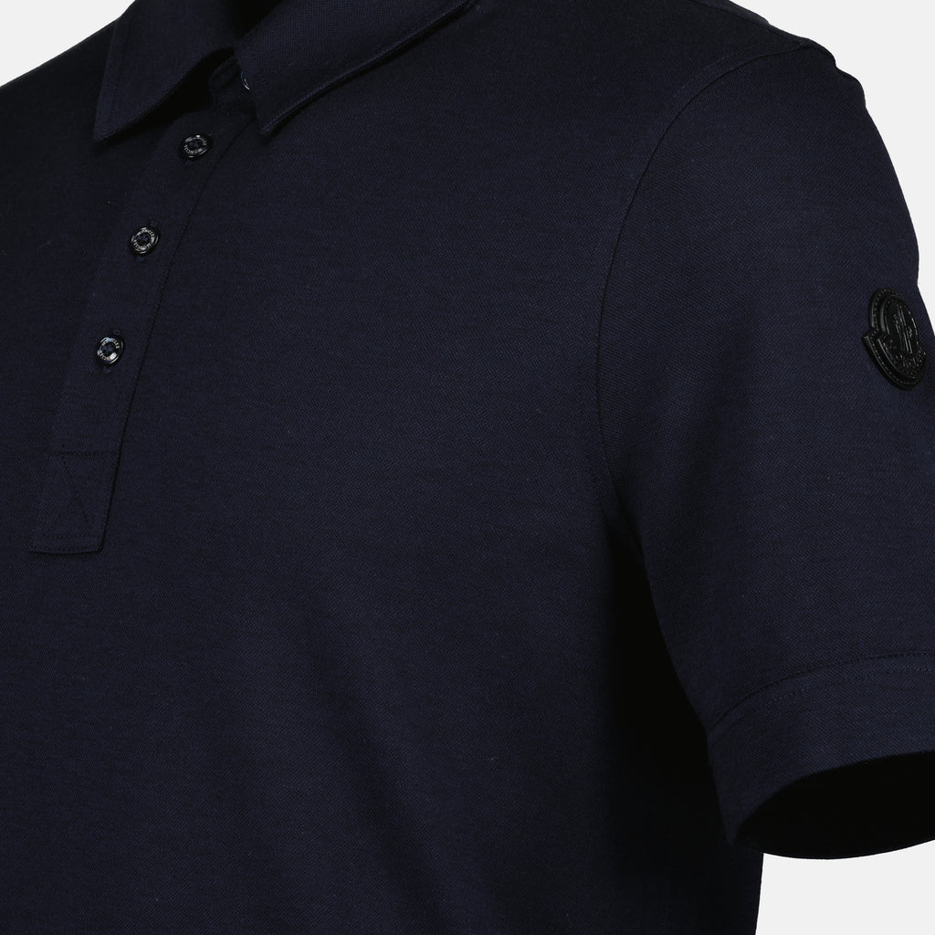 Poloshirts Logo Polo Moncler Dunkelblau Homme
