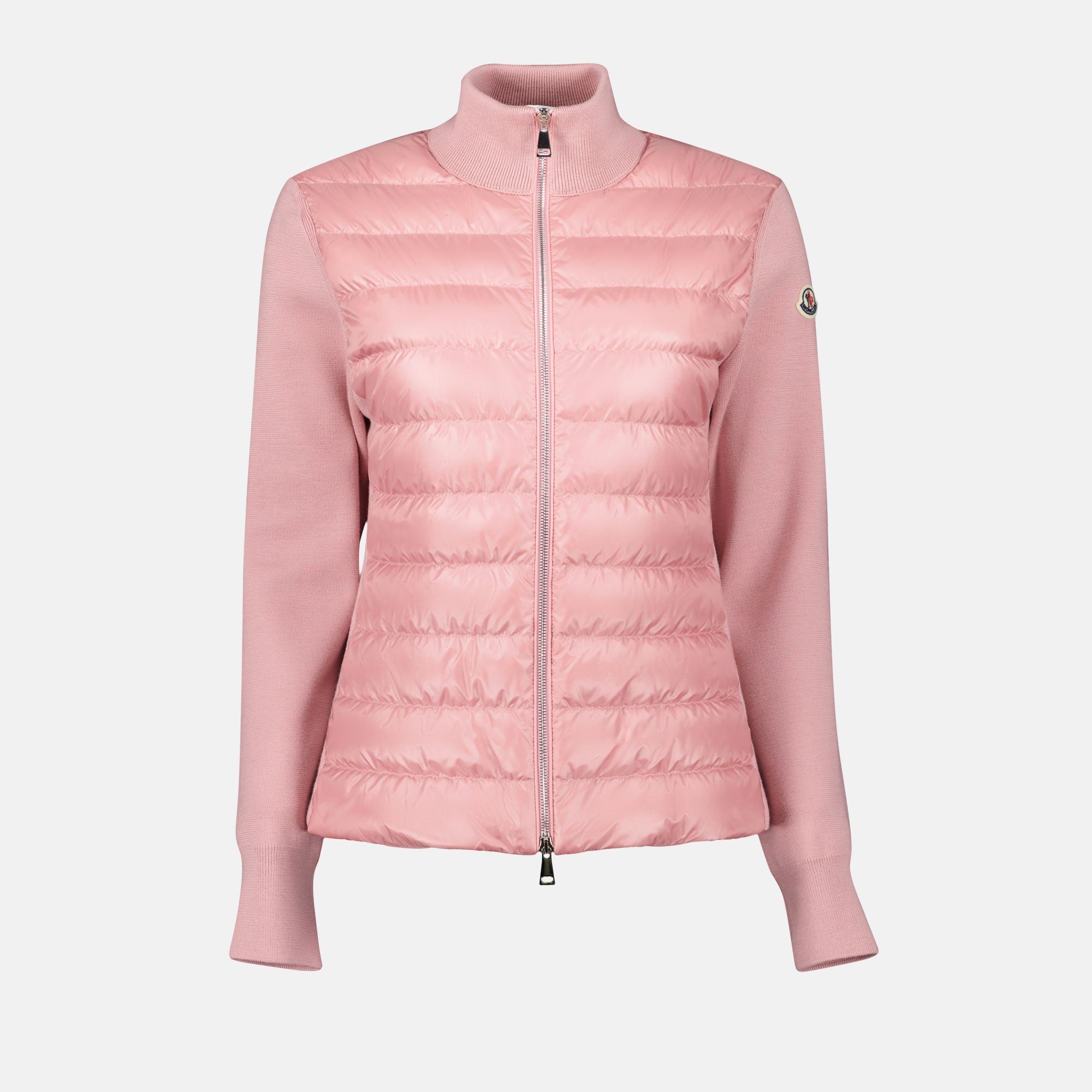Vestes Veste bi-matière matelassé Moncler Rose Femme