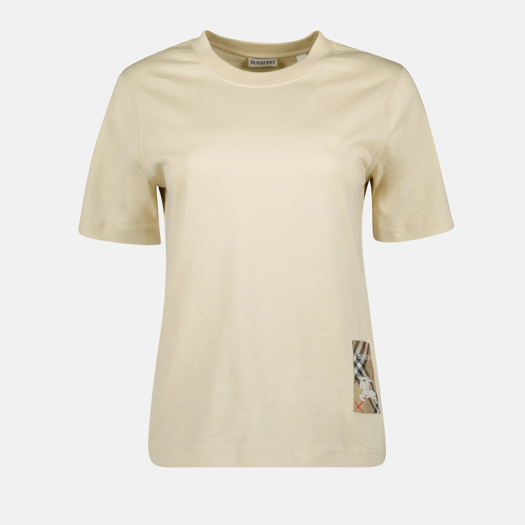Camisetas Camisola Cavalier Burberry Bege Femme