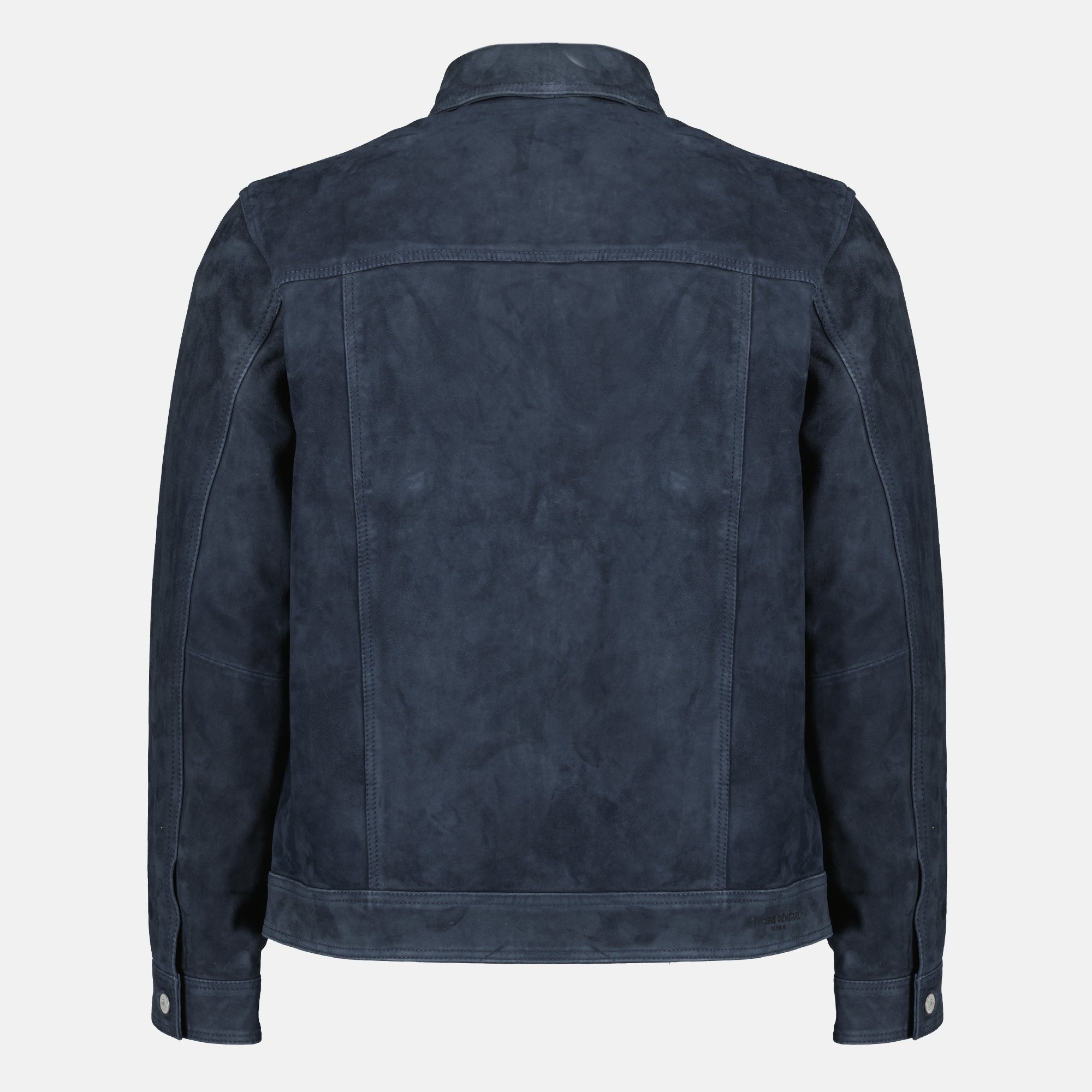 Vestes Veste Loki en suède Officine Générale Bleu foncé Homme