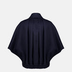 Vestes Cape boxy en cachemire bleu marine Max Mara Bleu foncé Femme