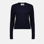 Maille Pull AMI de coeur Ami PARIS Bleu foncé Femme