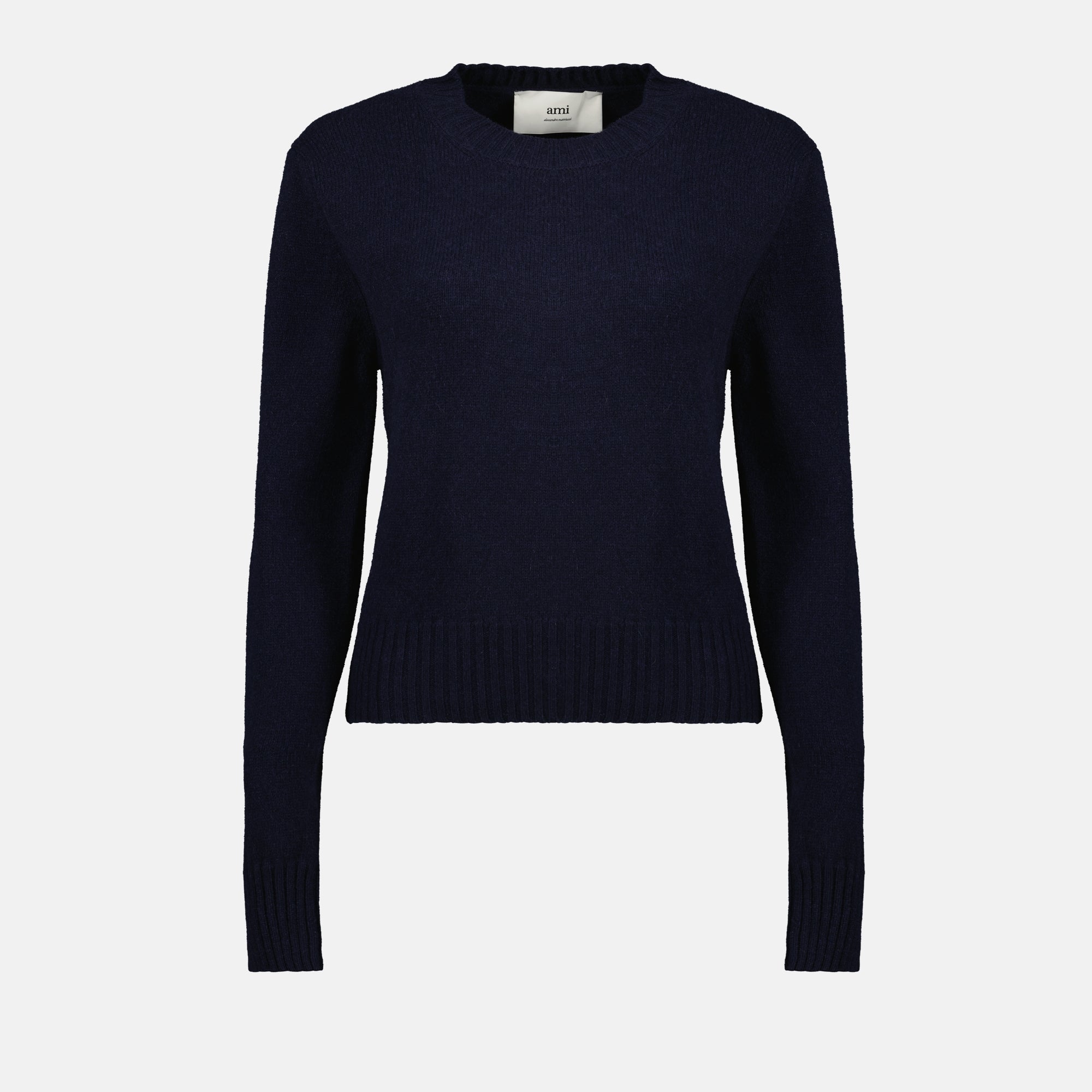 Maille Pull AMI de coeur Ami PARIS Bleu foncé Femme