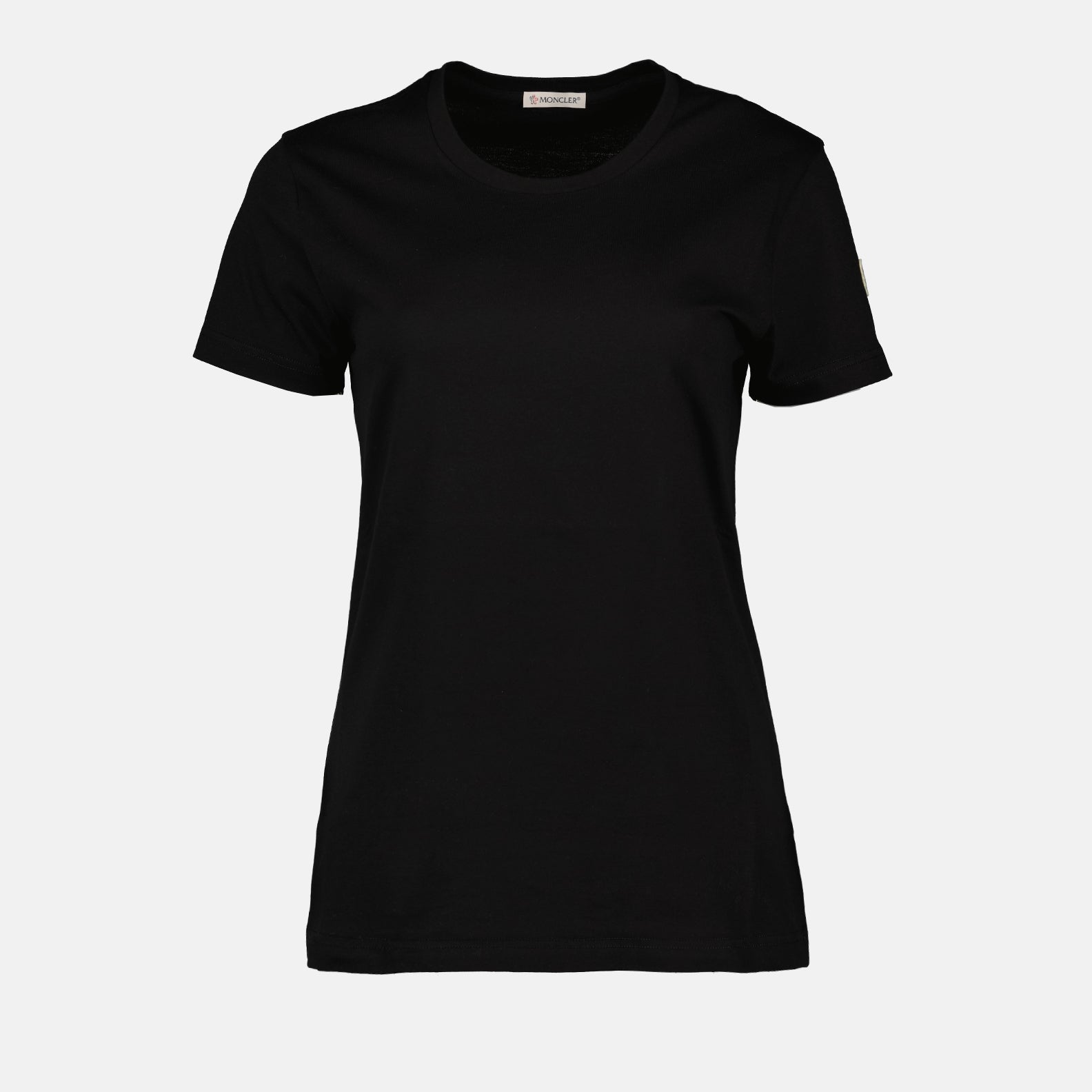 Camisetas T-Shirt com Logo Moncler Preto Femme