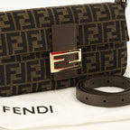 Sacs à main et épaule FF Fabric Baguette® Bag in Brown Fendi Marron Femme
