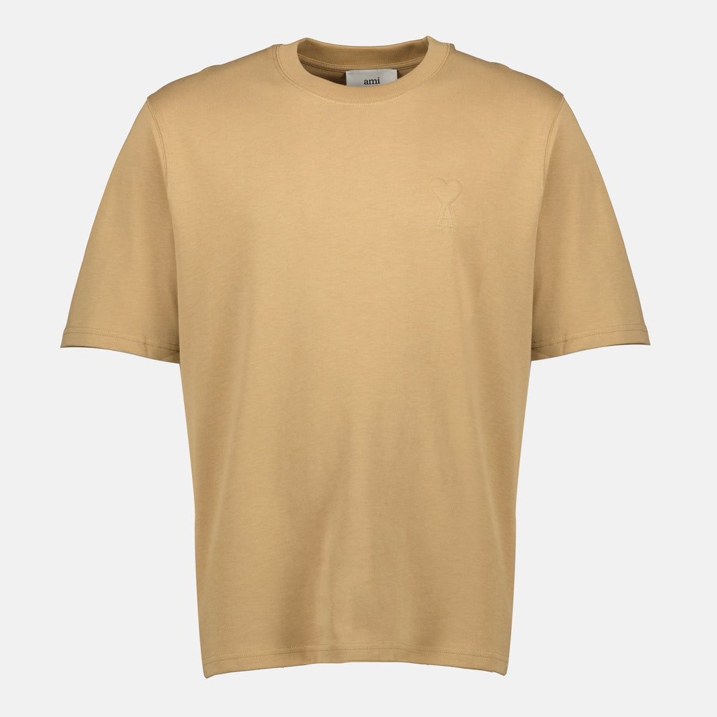 Bild des Baumwoll-T-Shirts der Marke Ami PARIS für Unisex - Herbst-Winter 2025 - Frontansicht