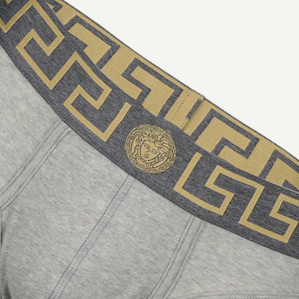 Sous-vêtements et homewear Slip Medusa Greca Versace Gris Homme