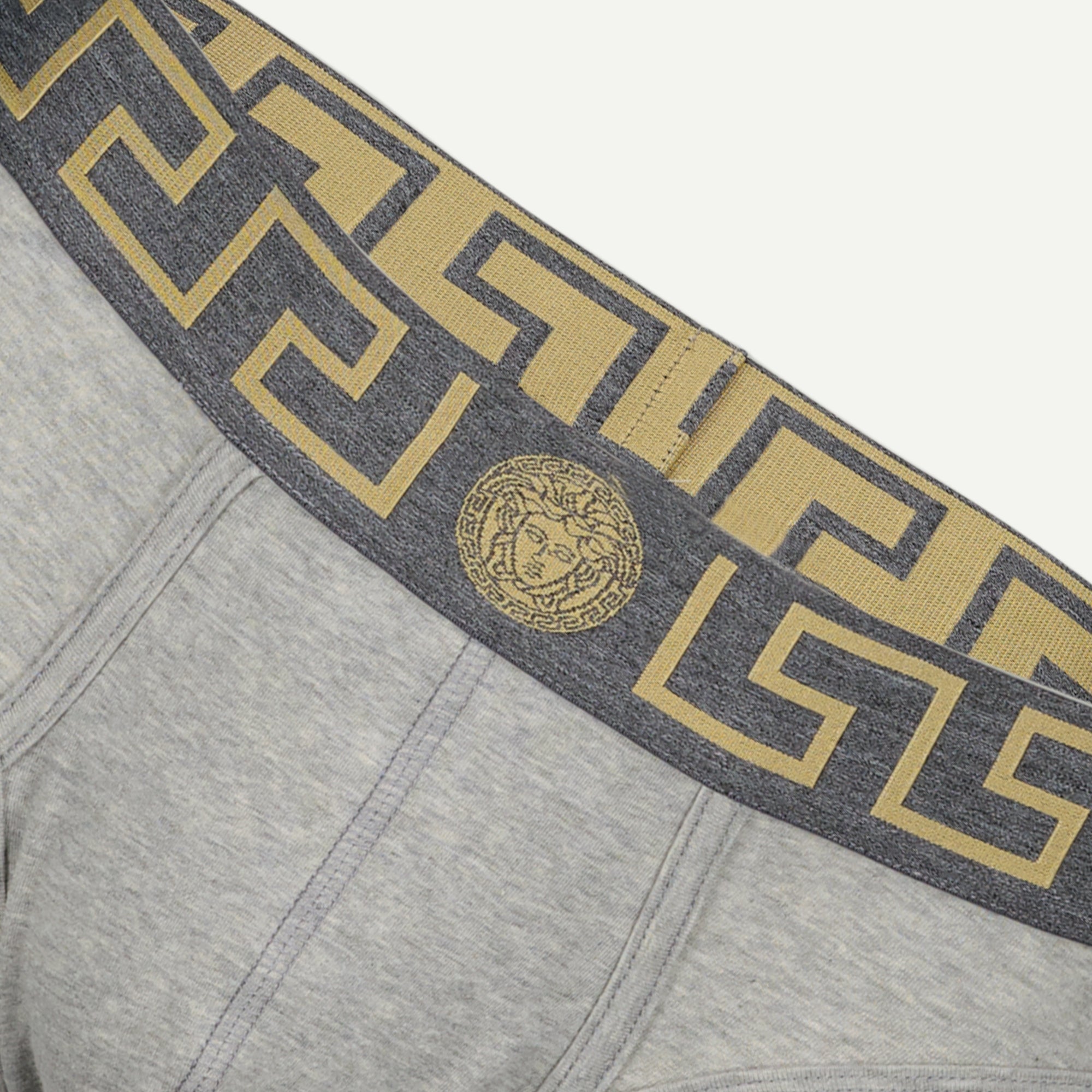 Sous-vêtements et homewear Slip Medusa Greca Versace Gris Homme