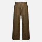 Pantalons 브라운 모노그램 백기 진 Drole De Monsieur Marron Homme