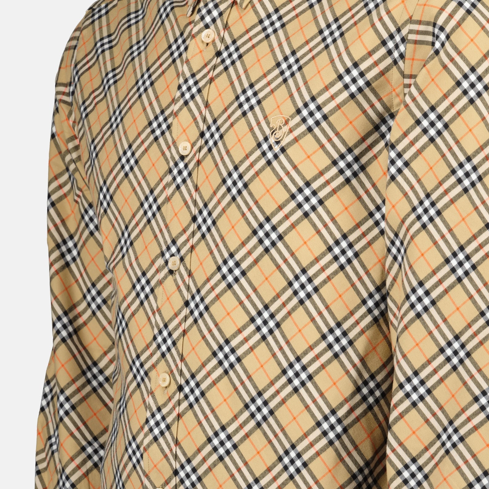 Chemises Chemise à carreaux Burberry Beige Homme