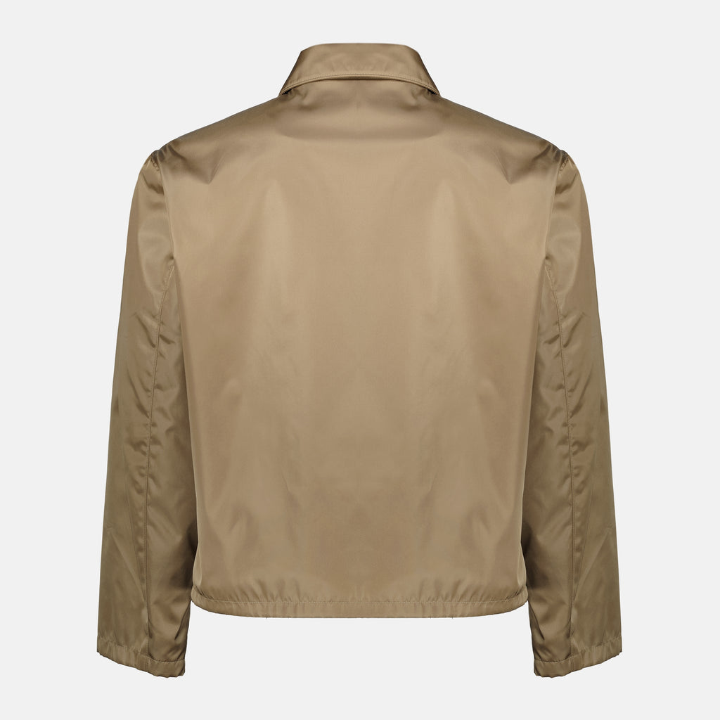 Image de l'article Veste en nylon beige de la marque Prada pour Homme - Saison Printemps-Été 2026 - Vue de Dos