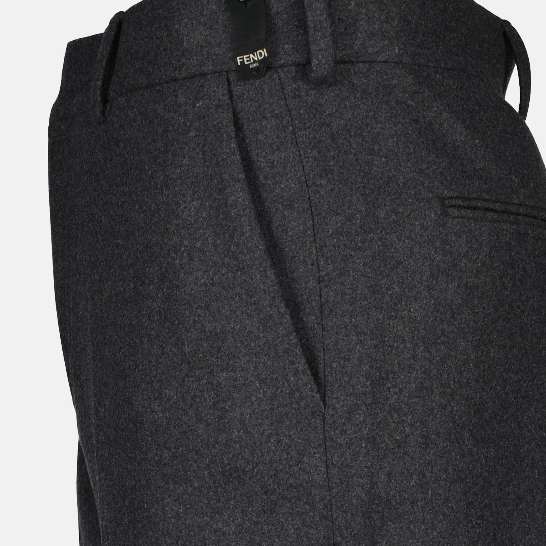 Pantalons Pantalon en cachemire Fendi Gris Homme