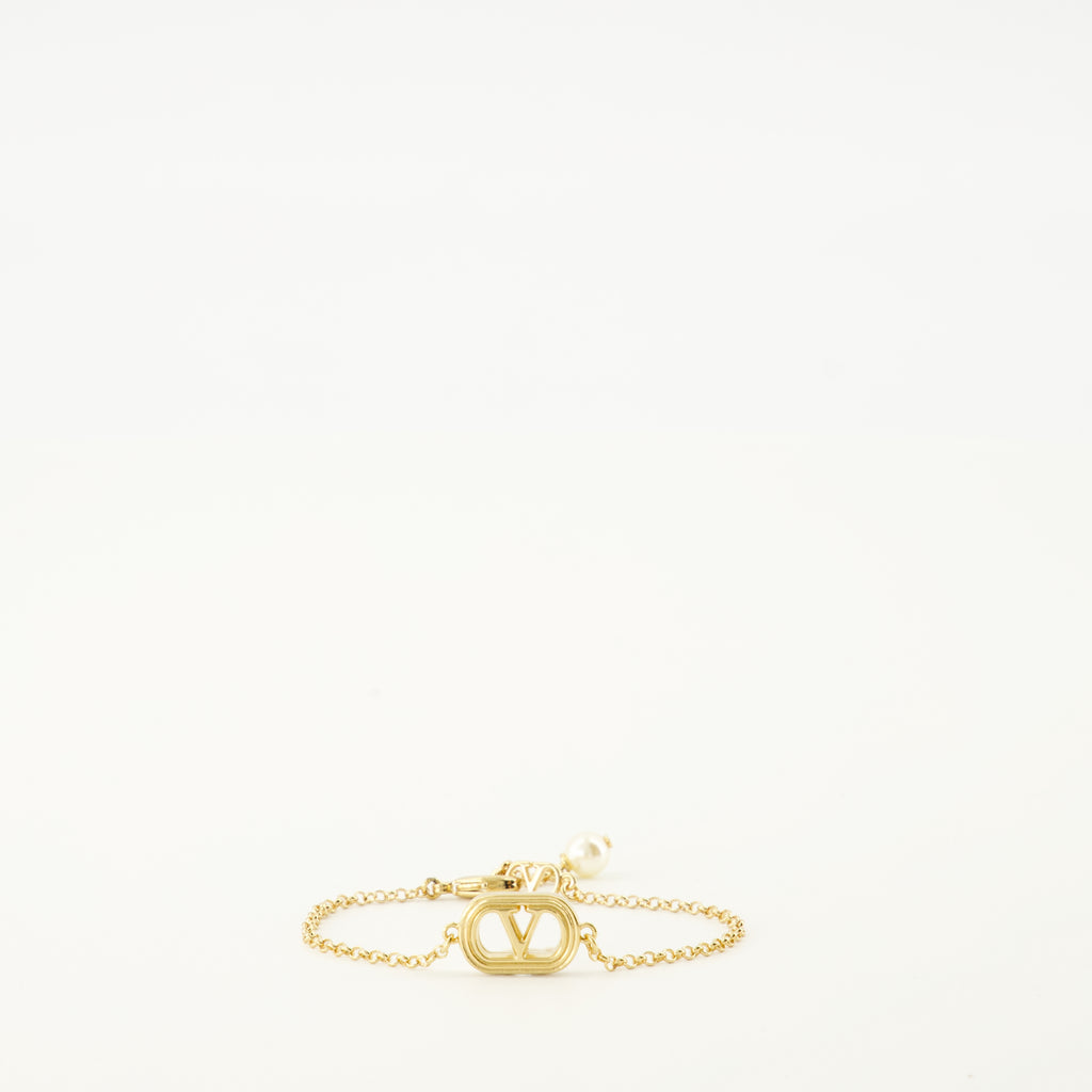 Imagen de la pulsera Vlogo y la perla de la marca Valentino Garavani para Mujer - Temporada Otoño-Invierno 2025 - Vista Frontal