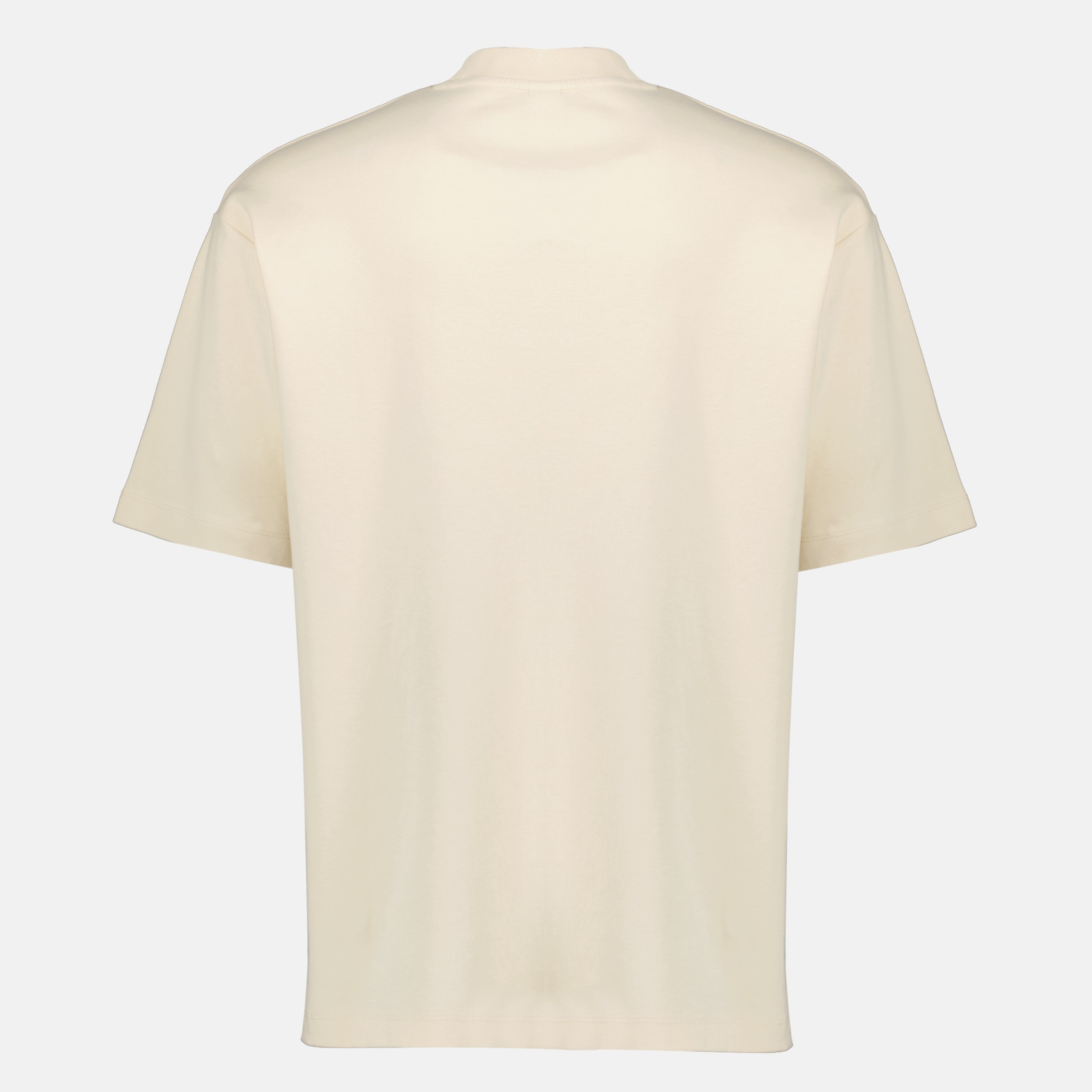 ブランドDrole De Monsieurの男性用ベージュスローガンTシャツの記事の画像 - 春夏2026 - 後ろからのビュー