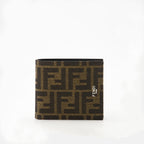 Pequeños artículos de cuero Billetera FF Fendi Marrón Homme