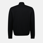Felpe Giacca in Cashmere con Zip Versace Nero Homme