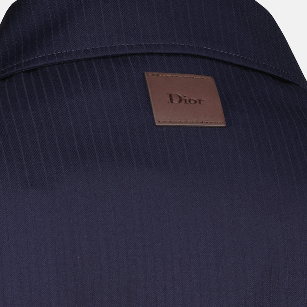 Vestes 네이비 블루 울 집업 재킷 Dior Bleu foncé Homme
