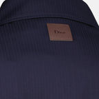 Vestes Marineblaue Wolljacke mit Reißverschluss Dior Bleu foncé Homme