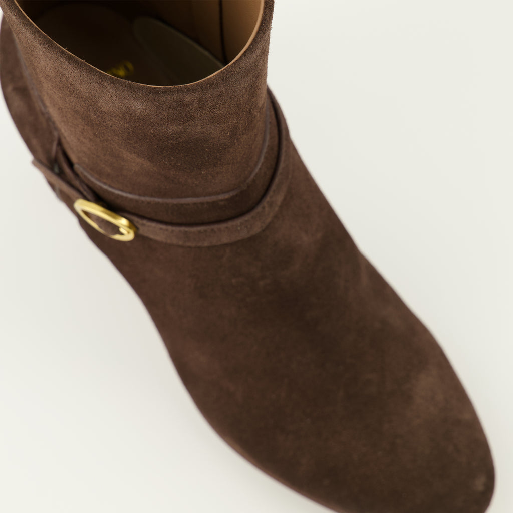 女性用バレンティノ・ガラヴァーニのパティ・アンクルブーツの画像 - 2025年秋冬シーズン - 詳細な上面図