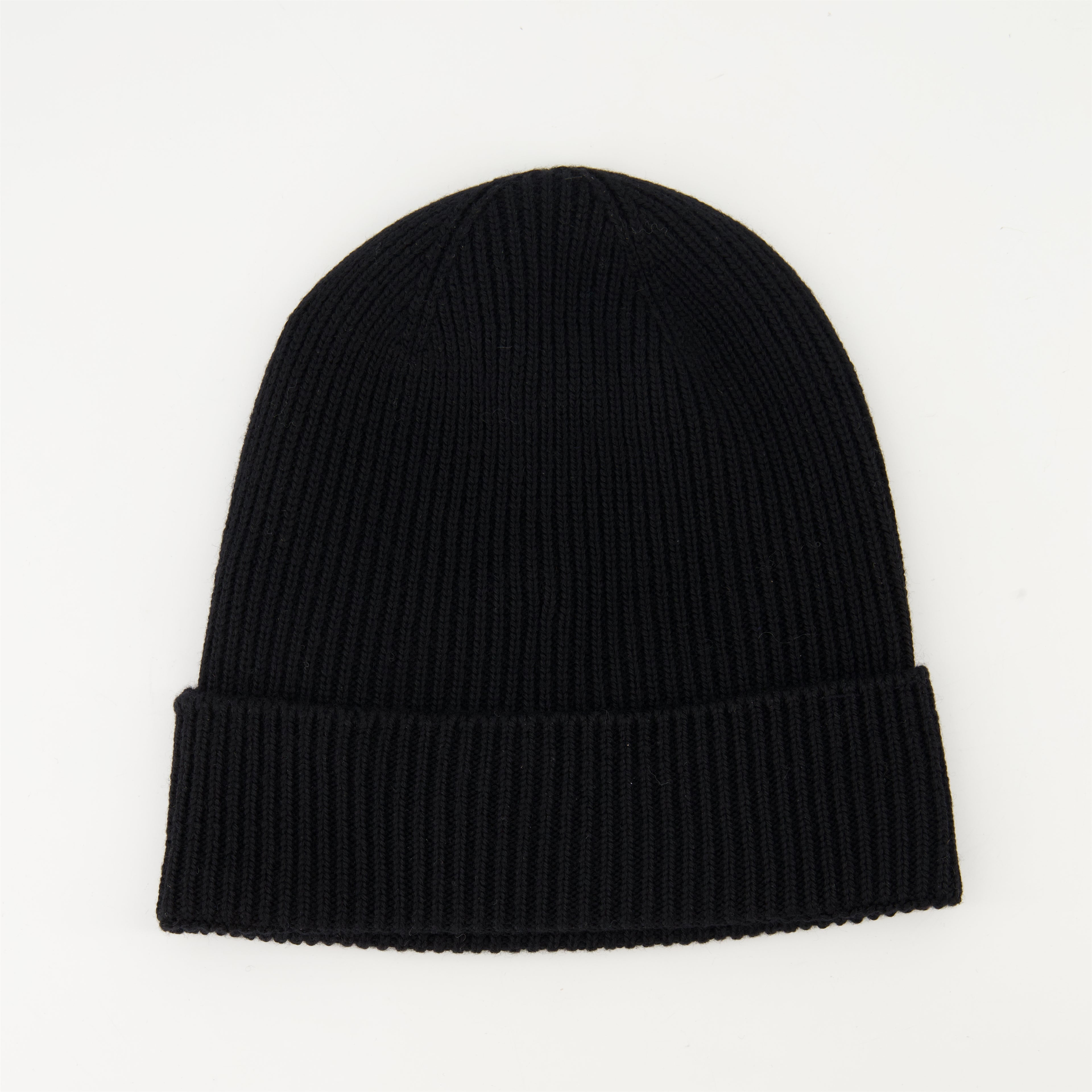 Hats, caps and beanies Bonnet en laine à logo Moncler Black Homme