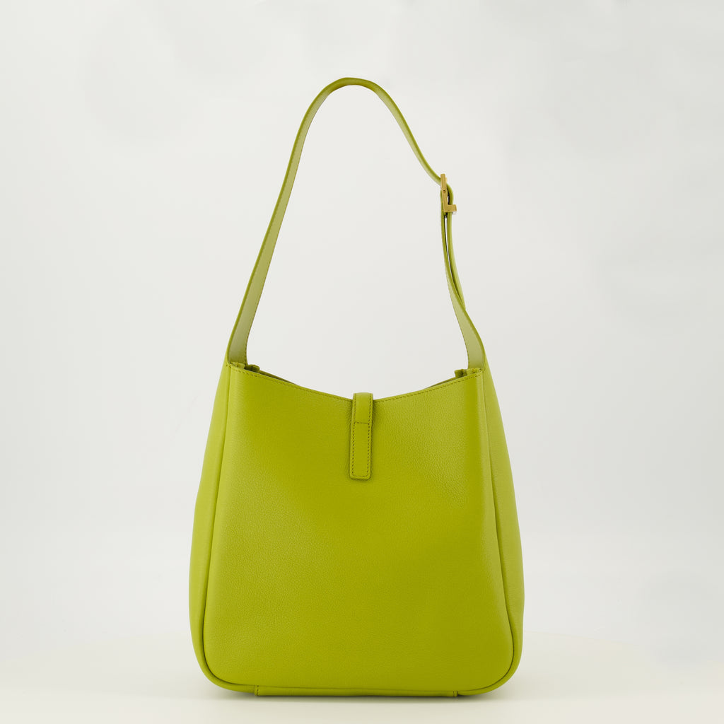 Imagen del artículo Bolso Le 5 à 7 pequeño de cuero verde de la marca Saint Laurent para mujer - Temporada Primavera-Verano 2026 - Vista Trasera